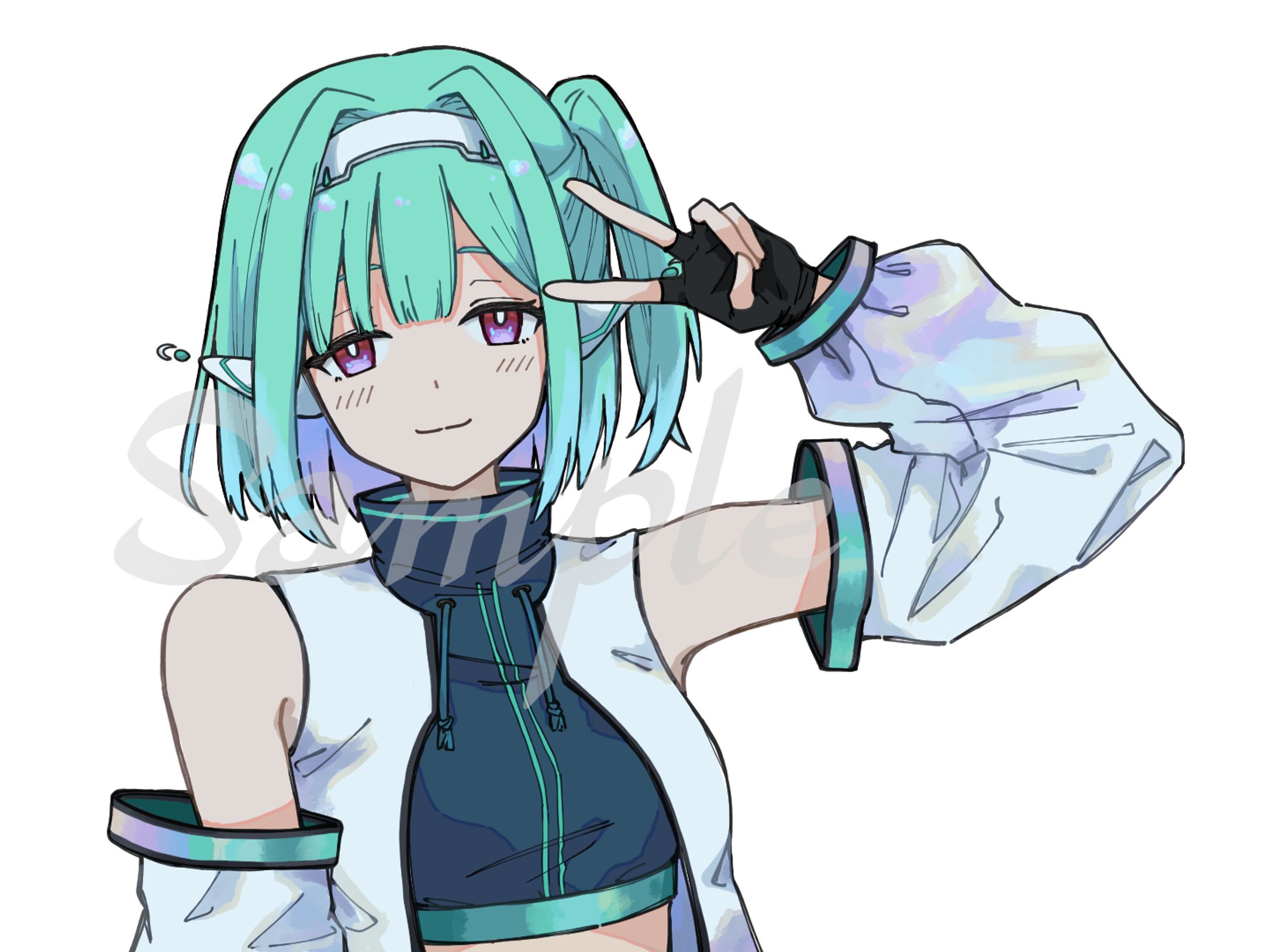 【Works】Vtuber/天楠シノア様 【配信サムネイル用イラスト担当】-1