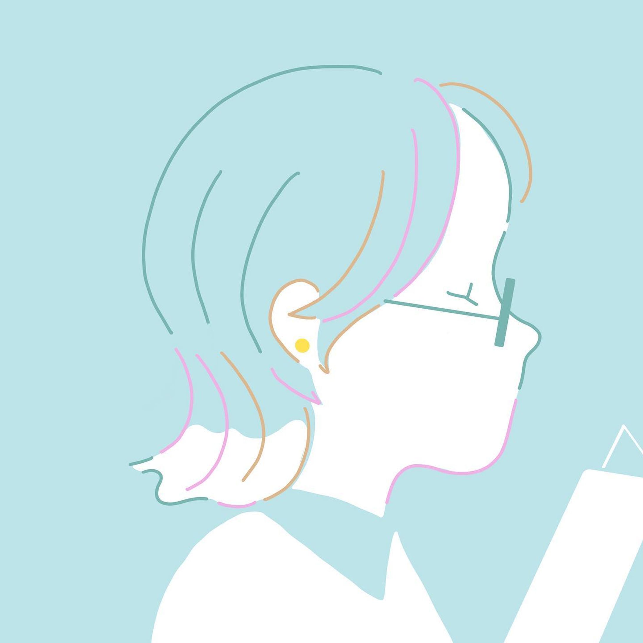 先っちょカラーヘアーの女の子

晴耕雨読　雨の日はゆったりと読書を楽しむ。

#イラスト
#イラストグラム#イラストレーション#イラストレーター#女の子イラスト#女の子の横顔イラスト#お仕事募集中#メガネ女子#毛先ブリーチ #読書 #晴耕雨読#水色-1