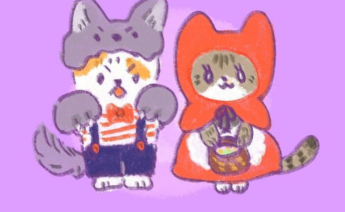 ハロウィン企画第二弾👻
第二弾もバラエティ豊かです🎃✨
明日で最終回！

#illust #artwork #illustration #drawing #cuteart #cuteartwork #kawaiiart #いらすと #イラスト #ねこ #猫 #キャラクター #ほのぼの #絵  #いらすとぐらむ #イラストレーター #일러스트 #미술 #插图 #插畫 #猫イラスト#ゆるいイラスト#catillustration #イラストグラム#animalillustration#オリジナルイラスト#ハロウィン#dogillustration #halloween