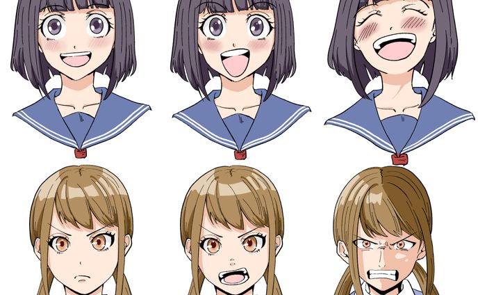 キャラクター表情（喜怒）