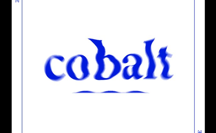 〈作字〉cobalt