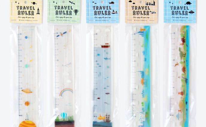 ［トラベルーラー］旅気分を楽しむ定規