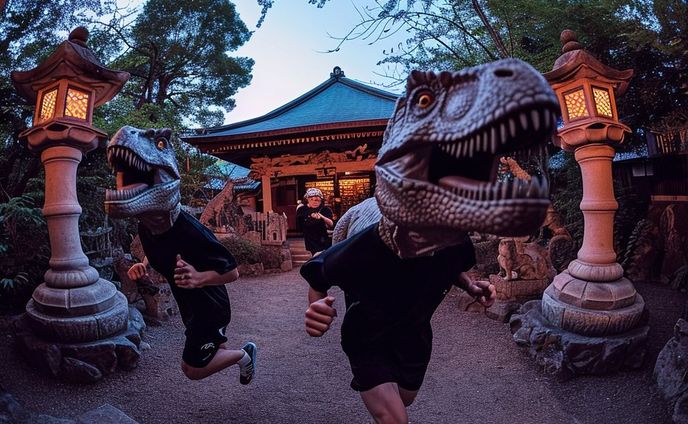 おはようございます☀️
今年も福男が決まりました！
それでは良い1日を🦖
#福ザウルス