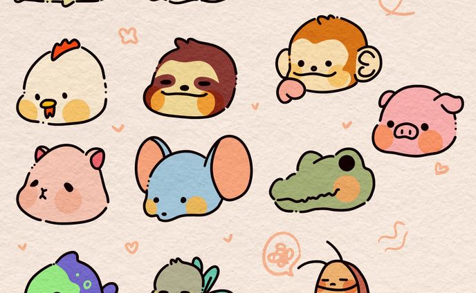 cute lil friends