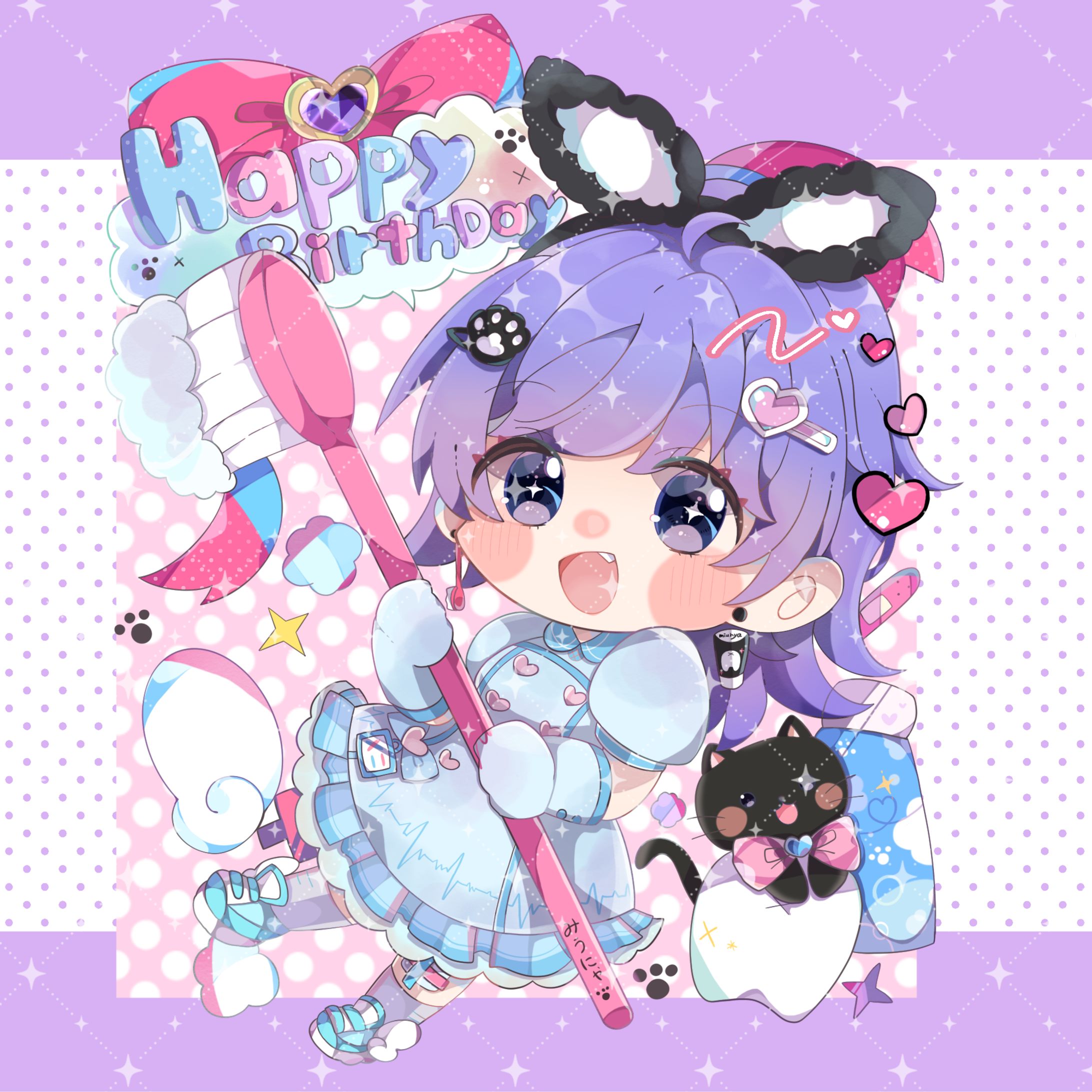 みうにゃ様ミニキャライラスト-1