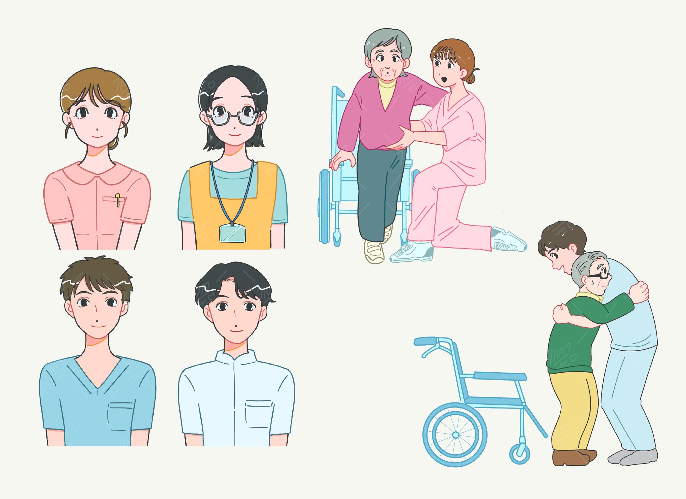 【サンプル】介護、看護、理学療法士など-1