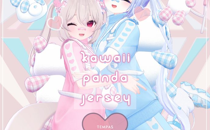 【3D制作】オリジナル衣装『Kawaii Panda Jersey』