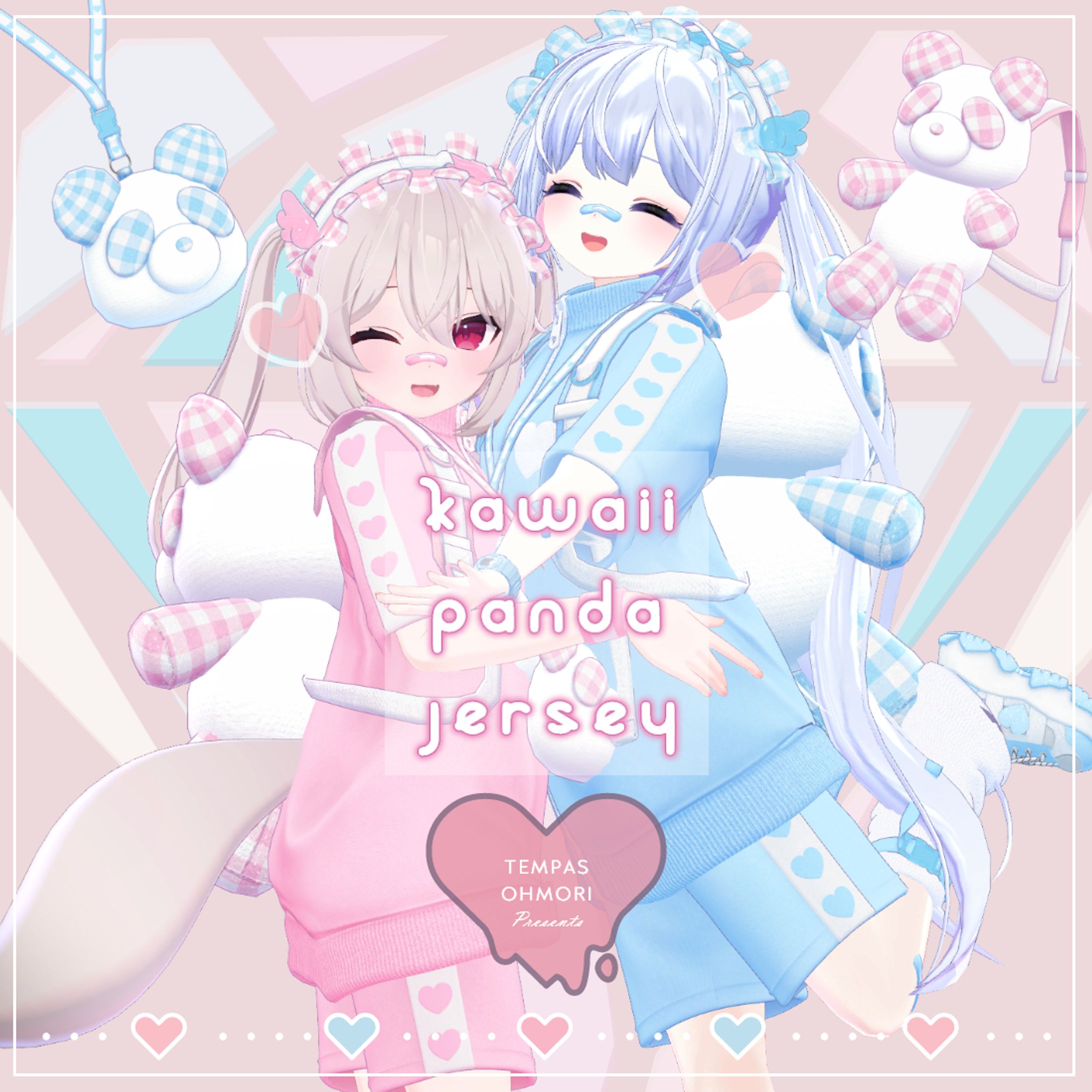 【3D制作】オリジナル衣装『Kawaii Panda Jersey』-1