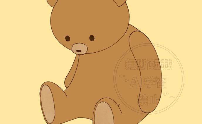 くったりクマのぬいぐるみ