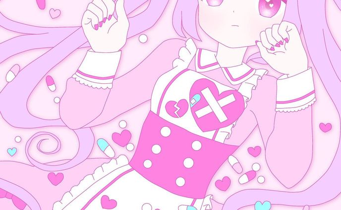 ゆめかわナースちゃん
#お絵かき 
#イラスト 
#デジタルイラスト