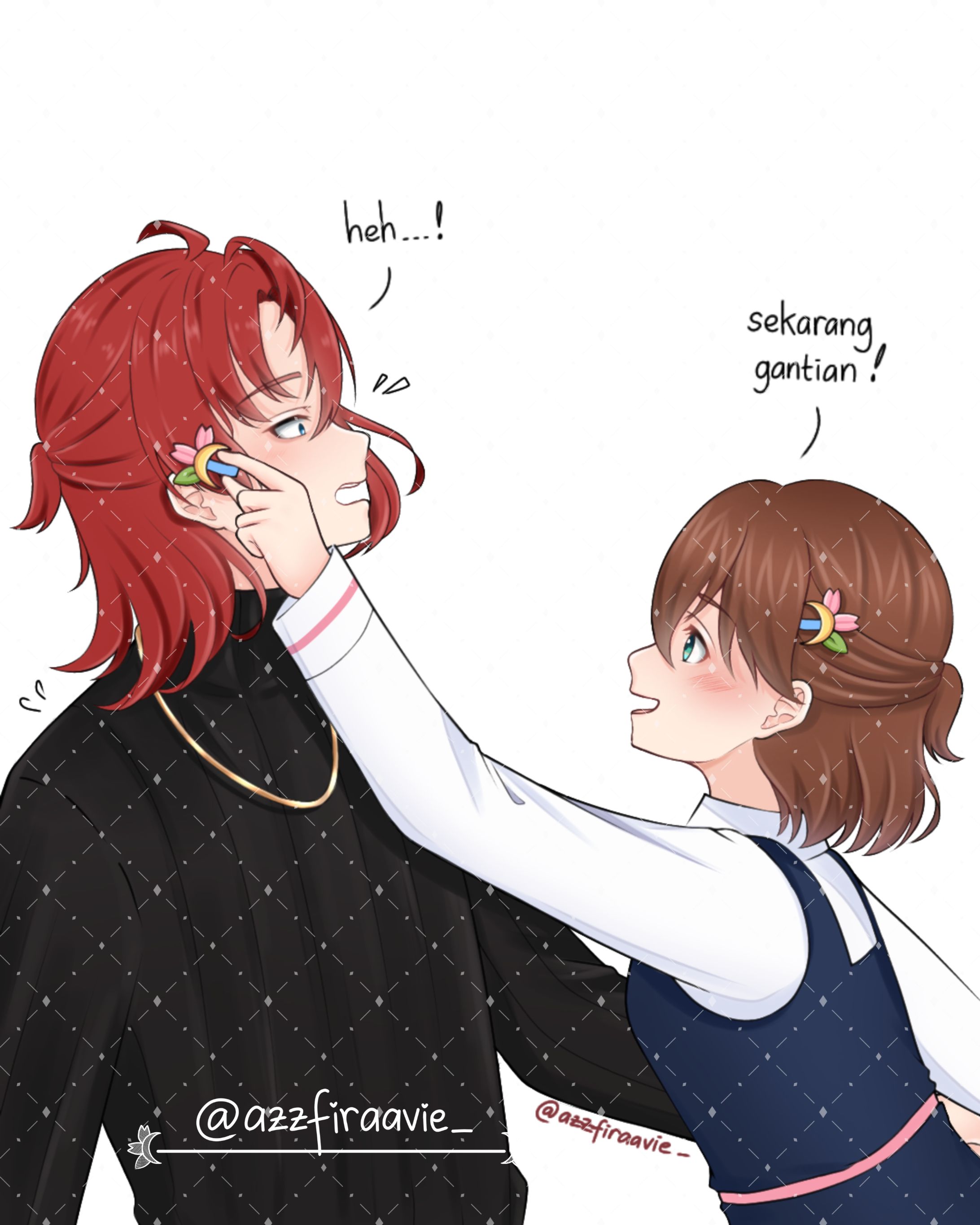 Fanart - OC x Richard Ravindra (Half Body - Style B)-1