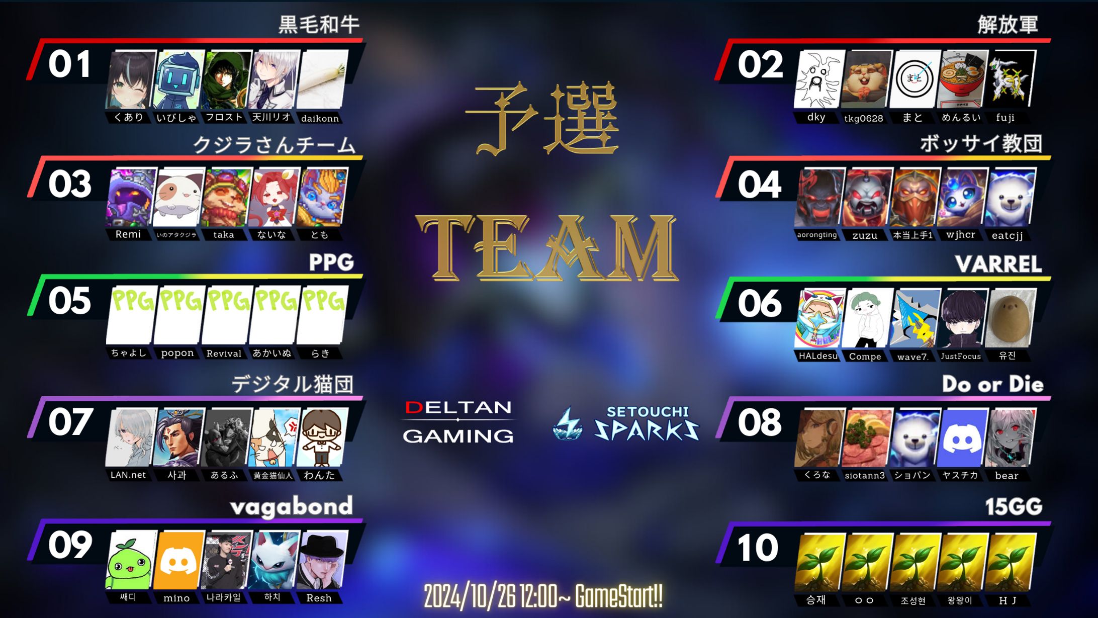 Deltangaming主催大会　SNS向け告知画像-1