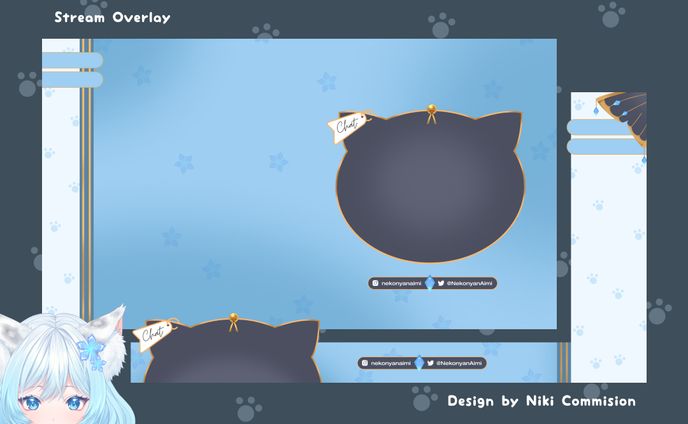 Overlay Gaming & Chatting For Nekonyan Aimi 