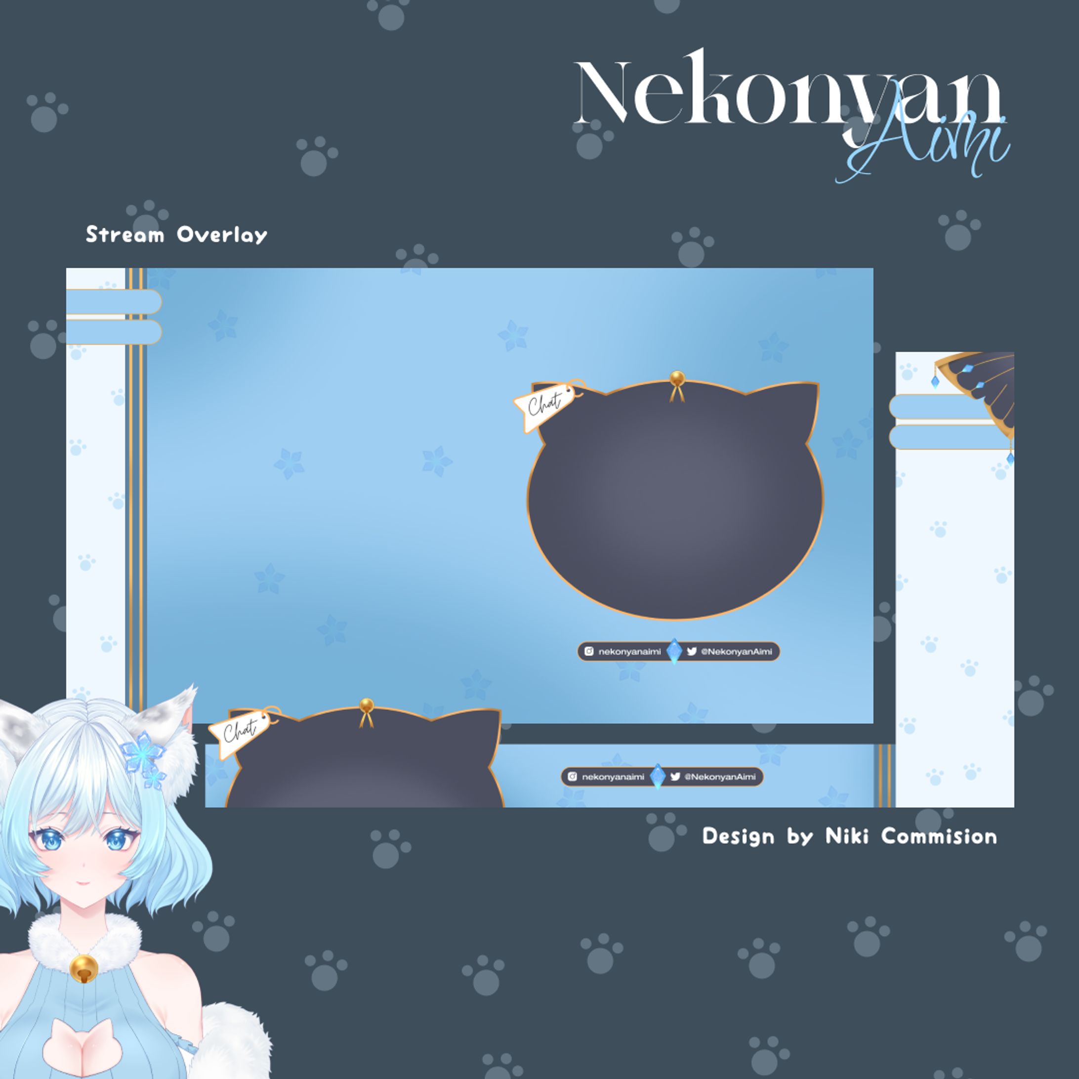 Overlay Gaming & Chatting For Nekonyan Aimi -1