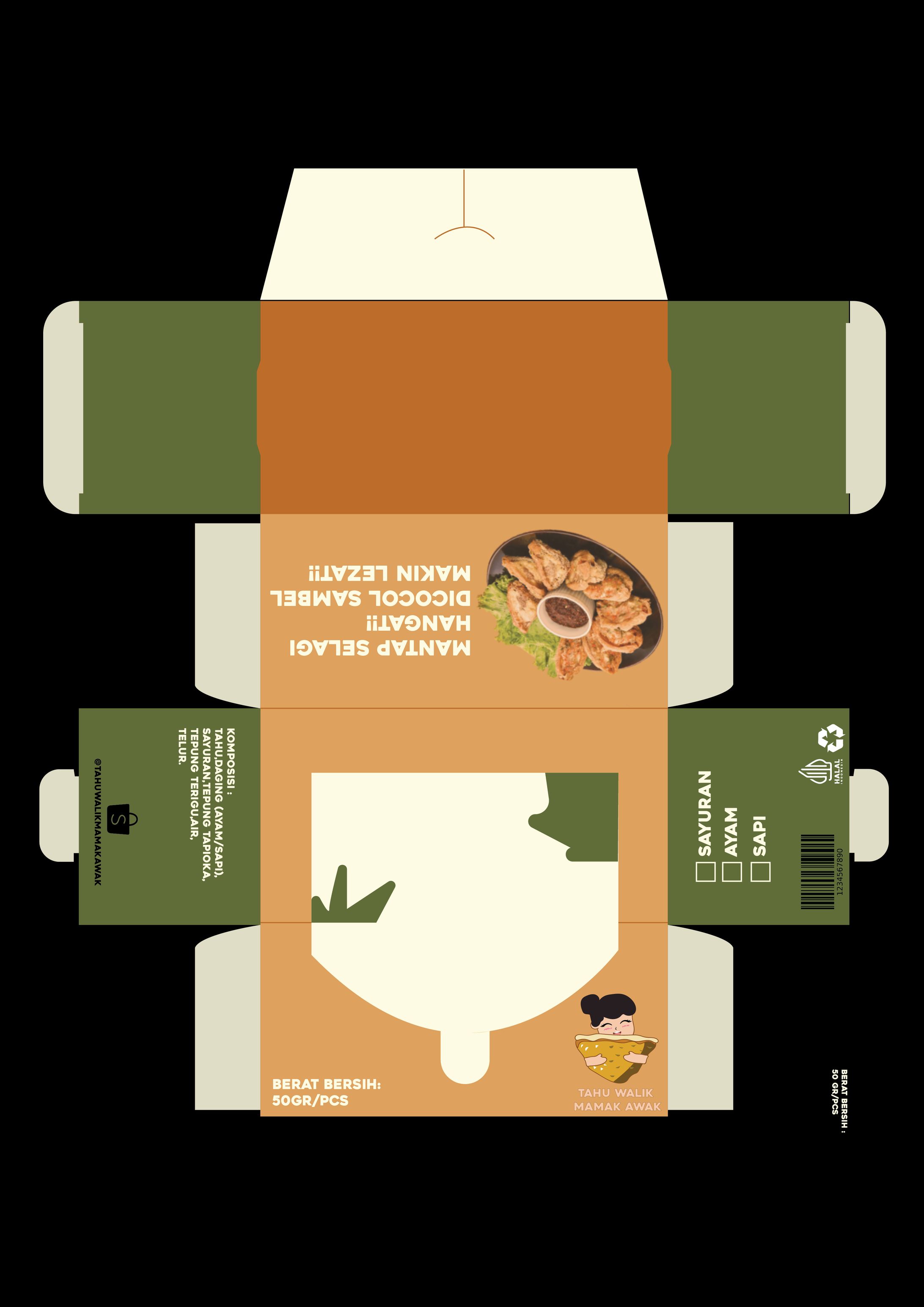 Design Packaging for tahu walik product-1