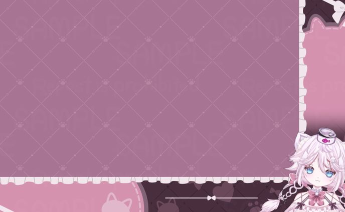 音萌ねこ様（＠necosabax）　ゲーム配信背景