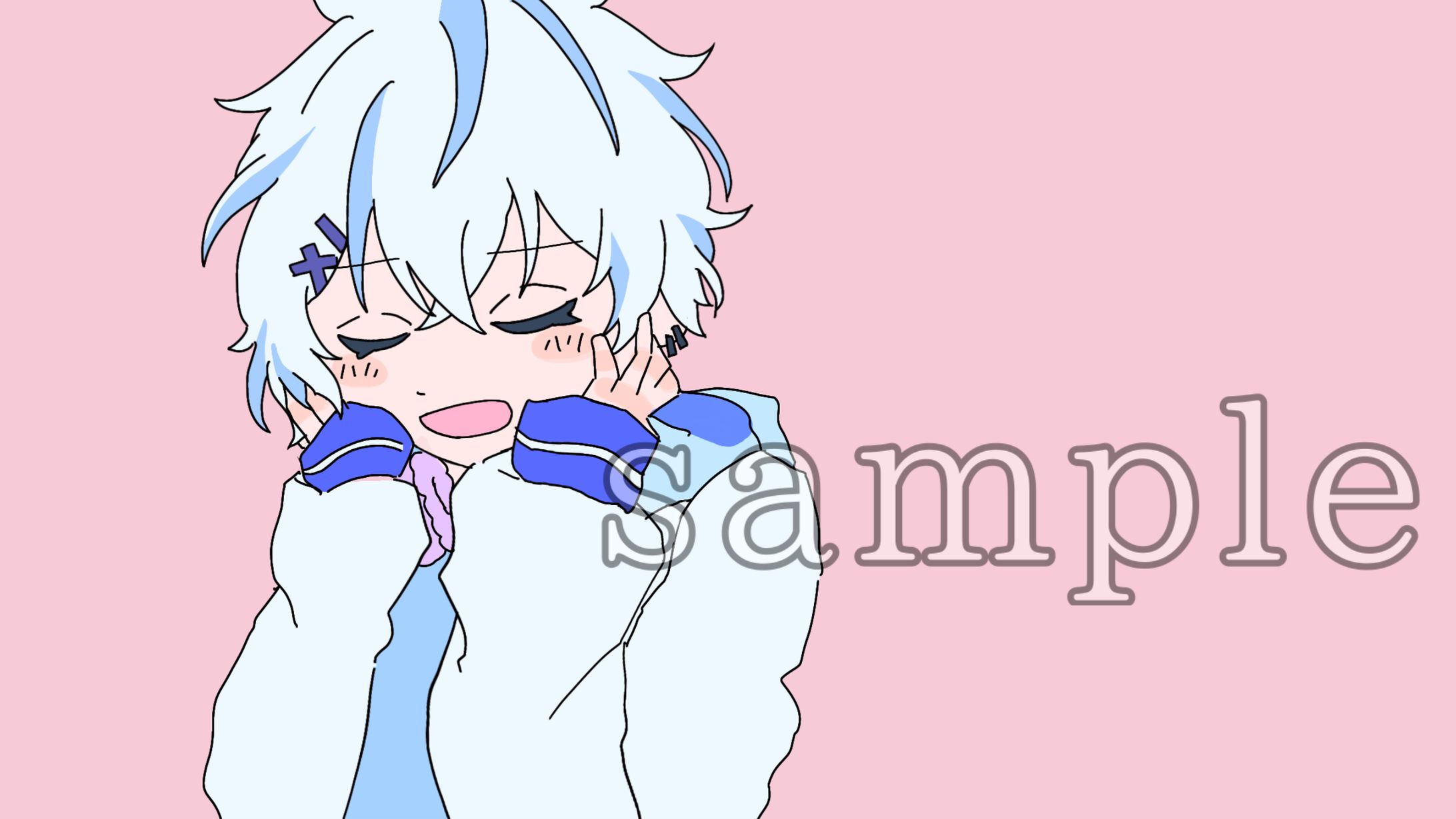 オリジナルキャラクター2  きゅうくらりんサムネ用イラスト-1