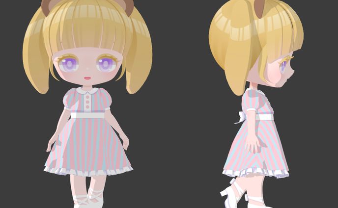 【3D】女の子キャラクター