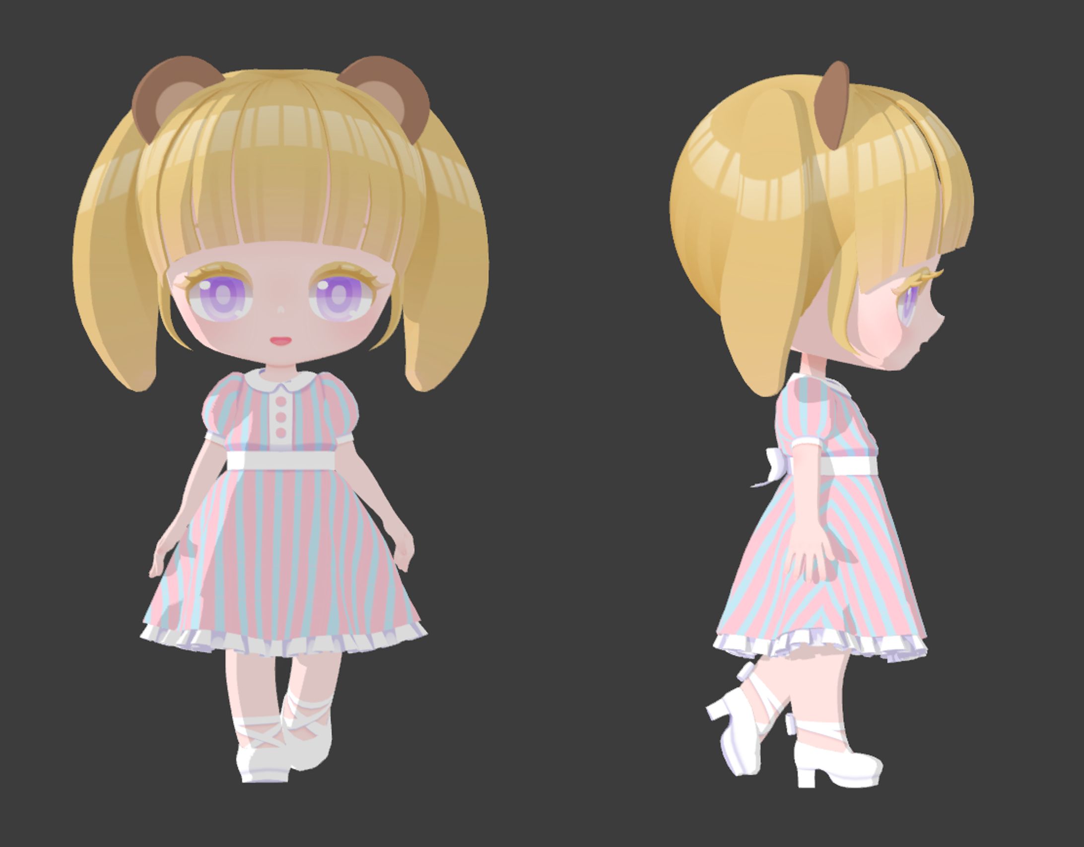 【3D】女の子キャラクター-1