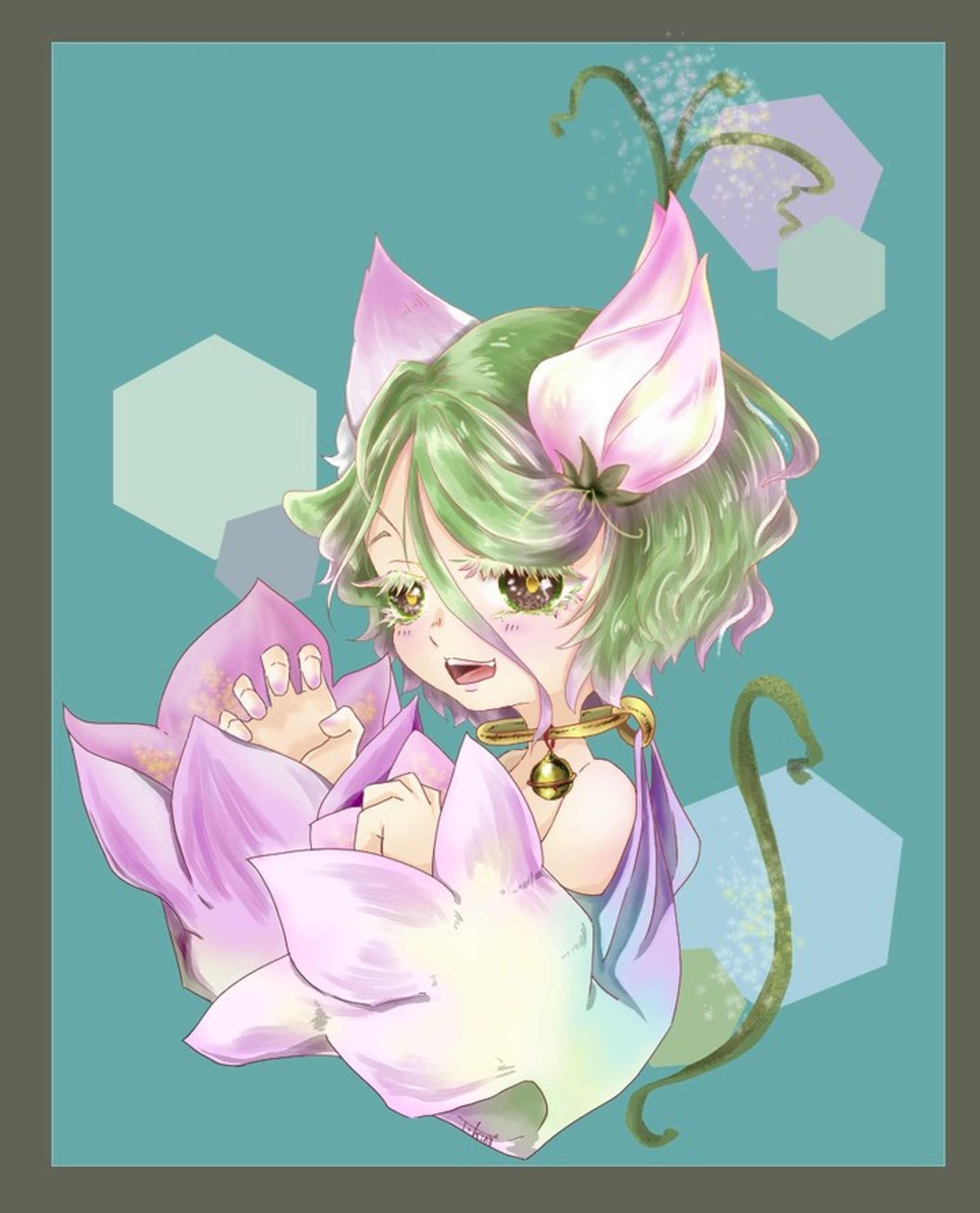#イラスト 
#illustration 

猫の日に描いたのを清書しました。-1