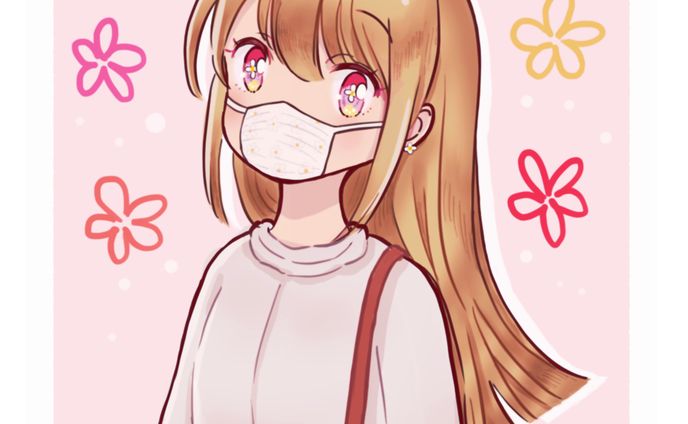 かわいいマスクでお出かけ♪