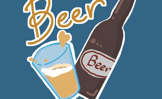 服用ロゴ：ビール