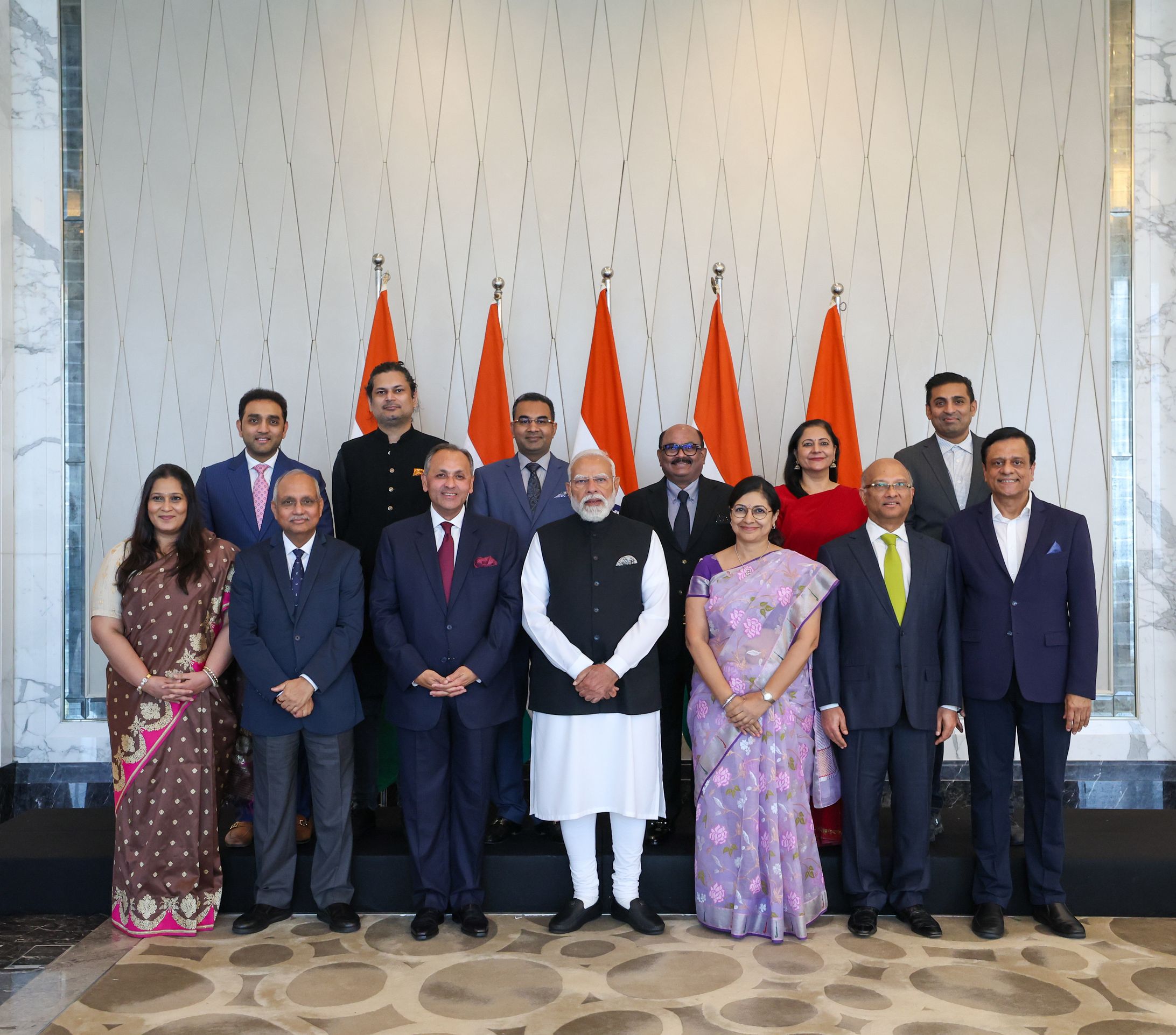 PM Modi in a group photograph with CEOs from India and Malaysia at Kuala Lumpur, in Malaysia-1