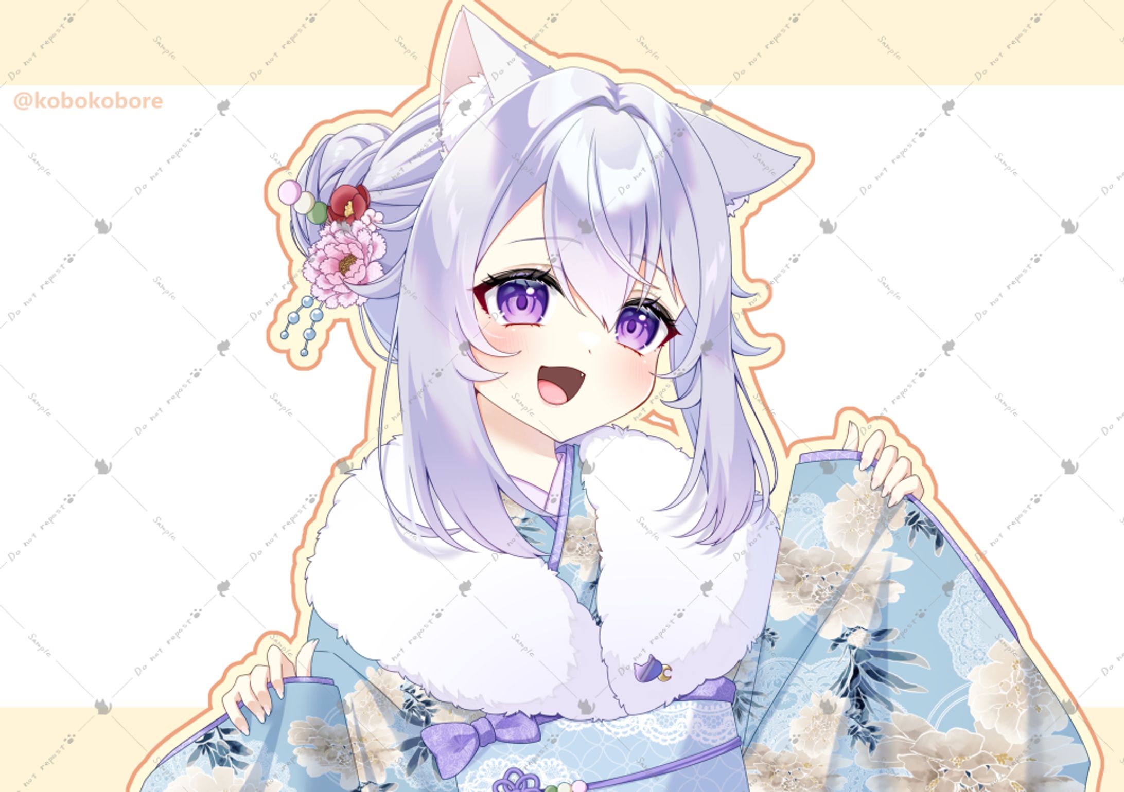 【月実いのり様】コラボグッズ用イラスト-1