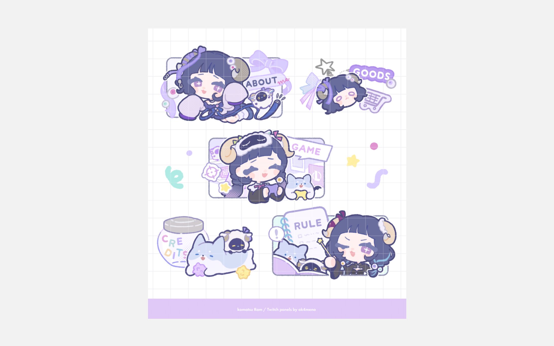 skeb / Twitch パネルイラスト-1