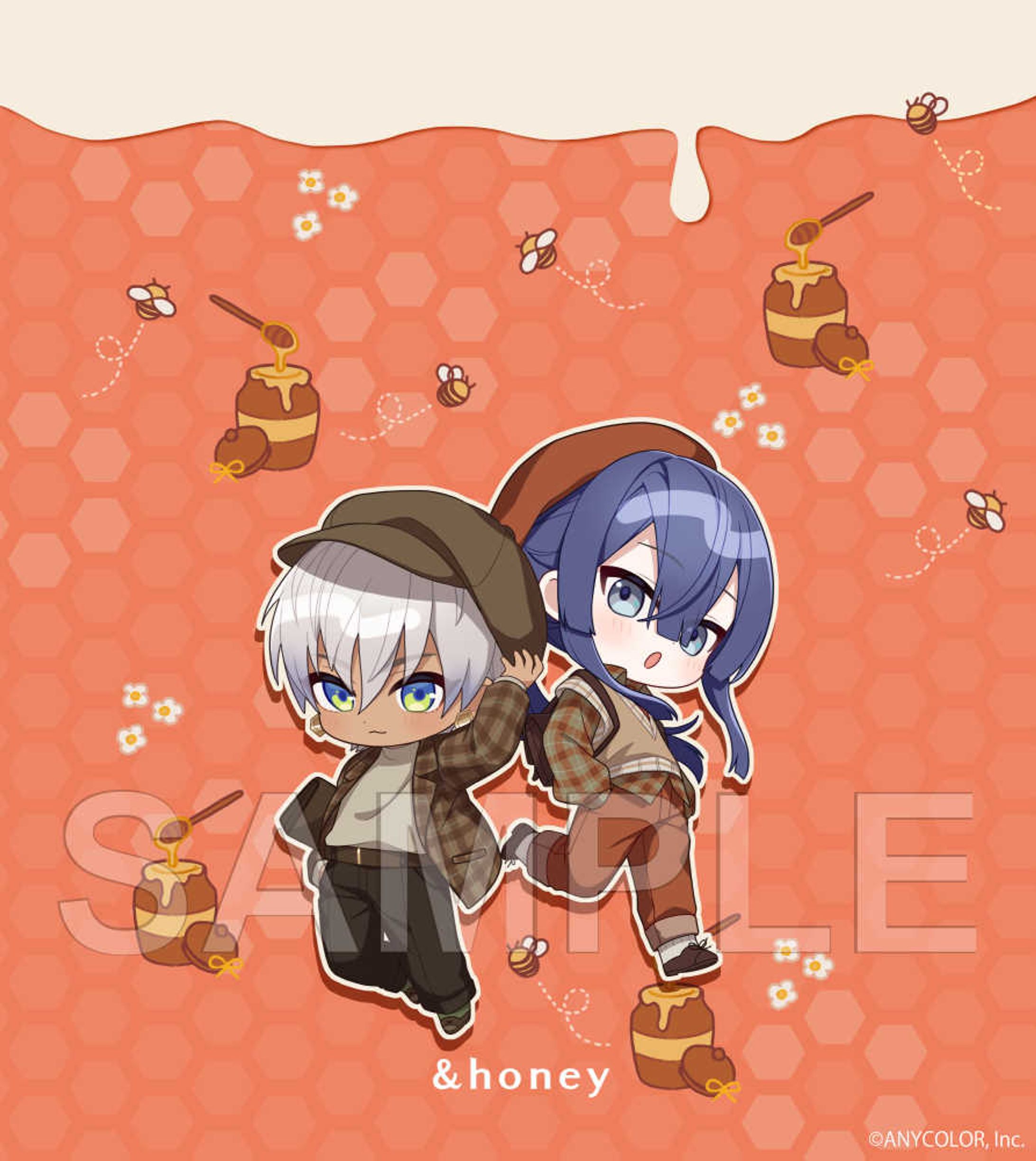 ＆honey様　にじさんじ様　コラボスマホ壁紙用イラスト-1