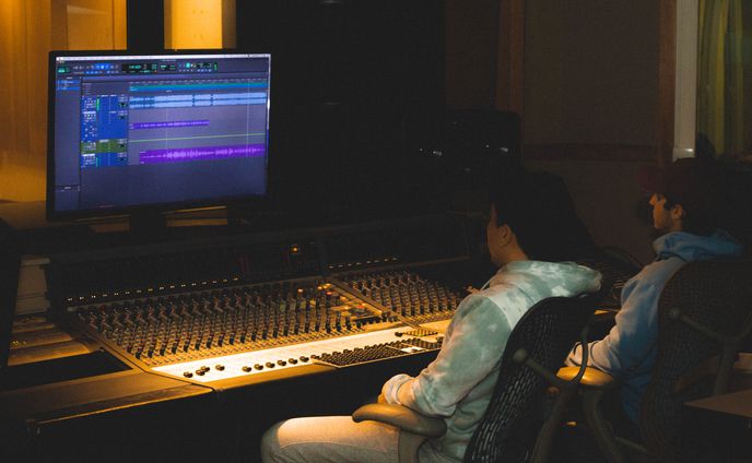 Mixing and recording session