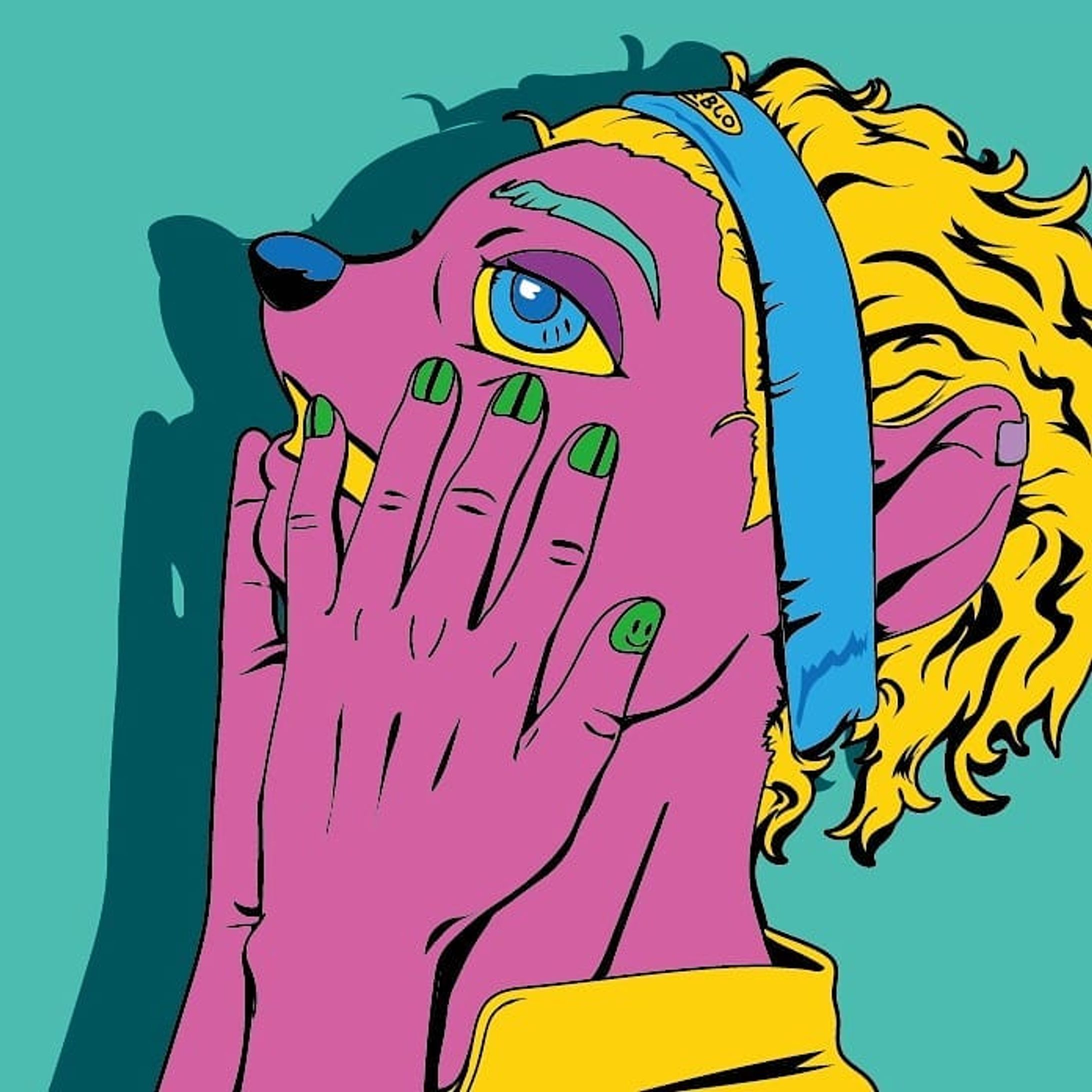 #hairband#mens#Illustrator#picture#character#絵tired#イラスト#pic#キャラクター#メンズ#image#nail#pink#yellow#blue#boy#phew#sigh#ヘアバンド#fashion#depression#cheblo-1