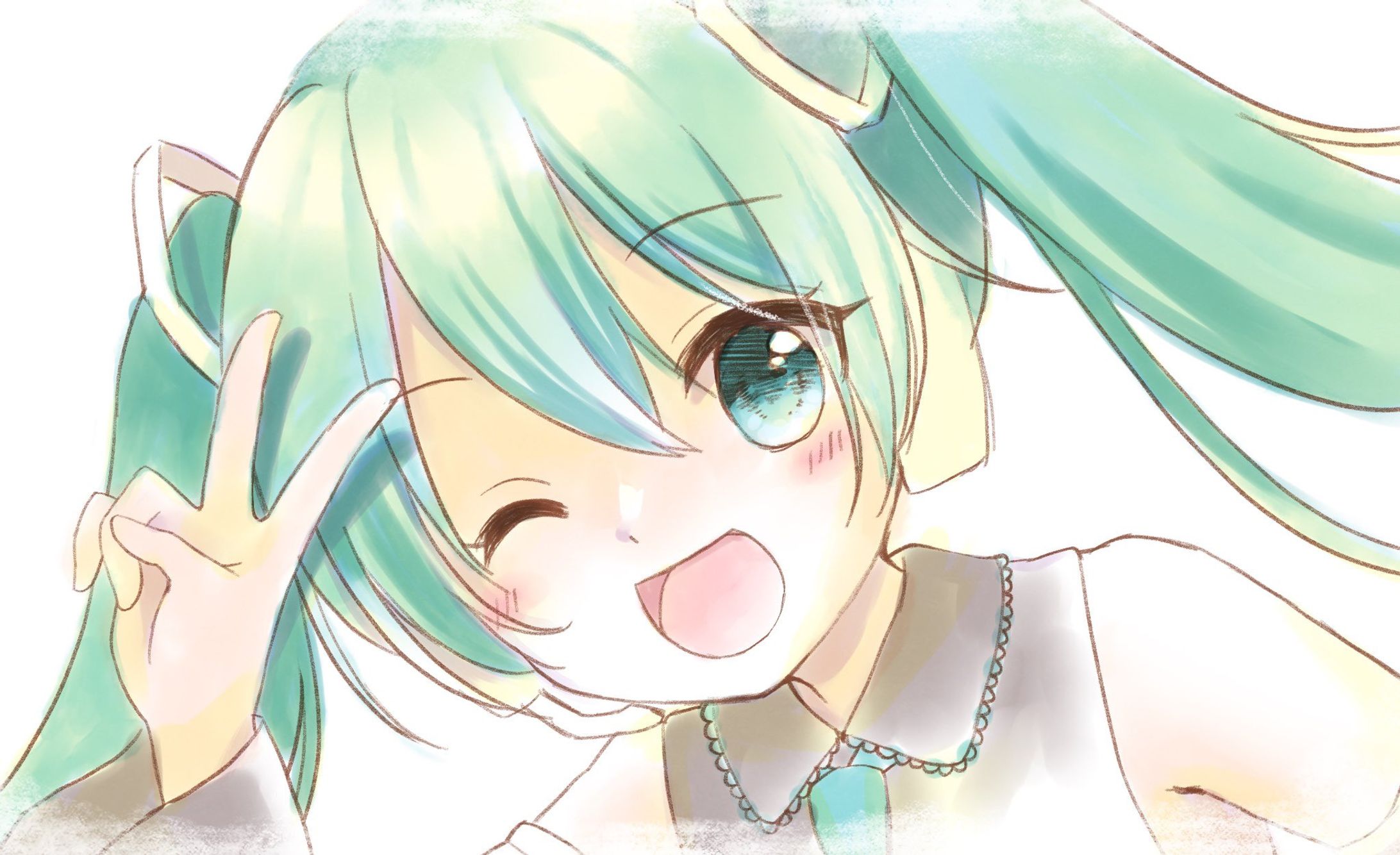 ミクの日2022（らくがき）-1