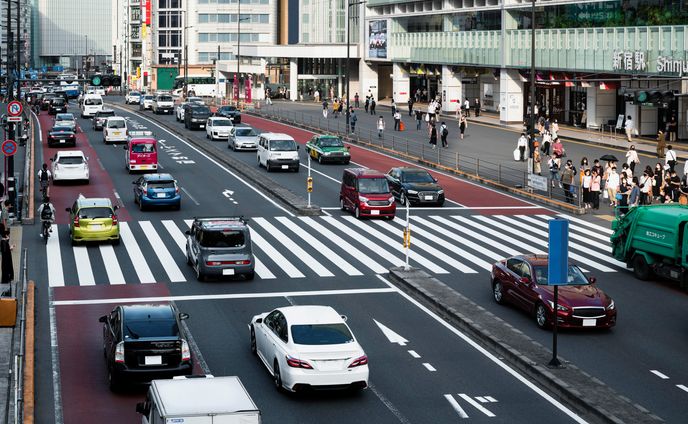 日本で生産される自動車の割合は？