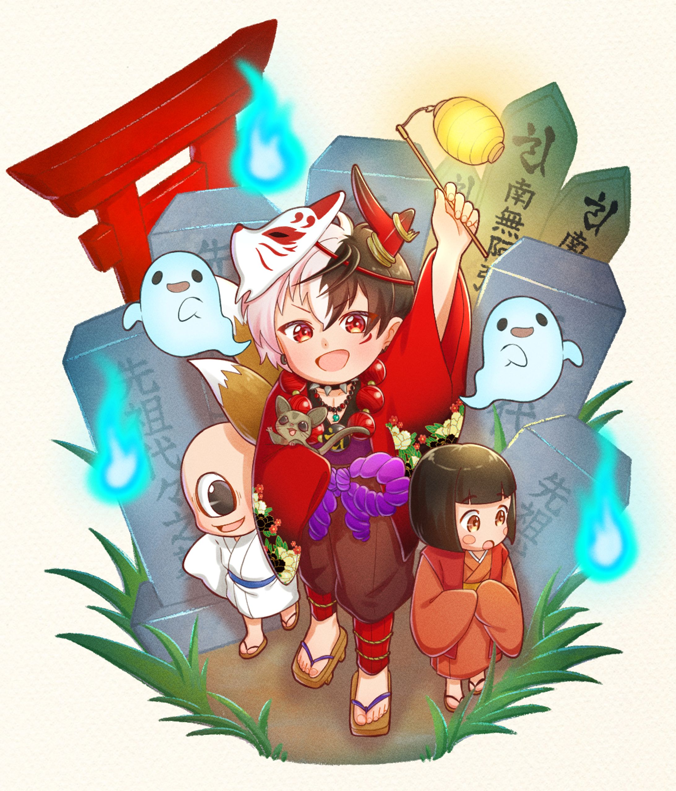 ミニキャラ一枚絵（Vtuber)-1