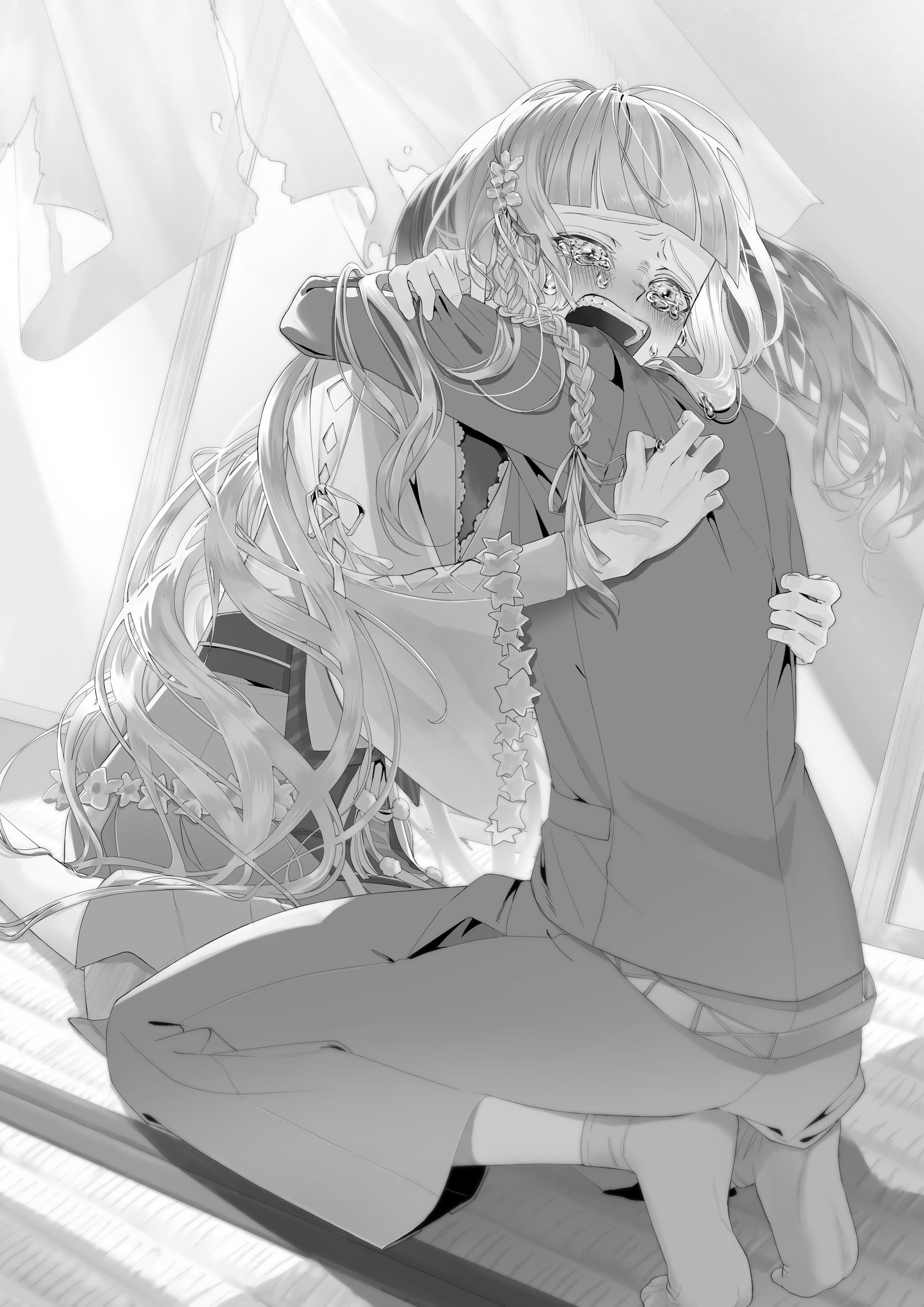 モノクロ　一枚絵-1