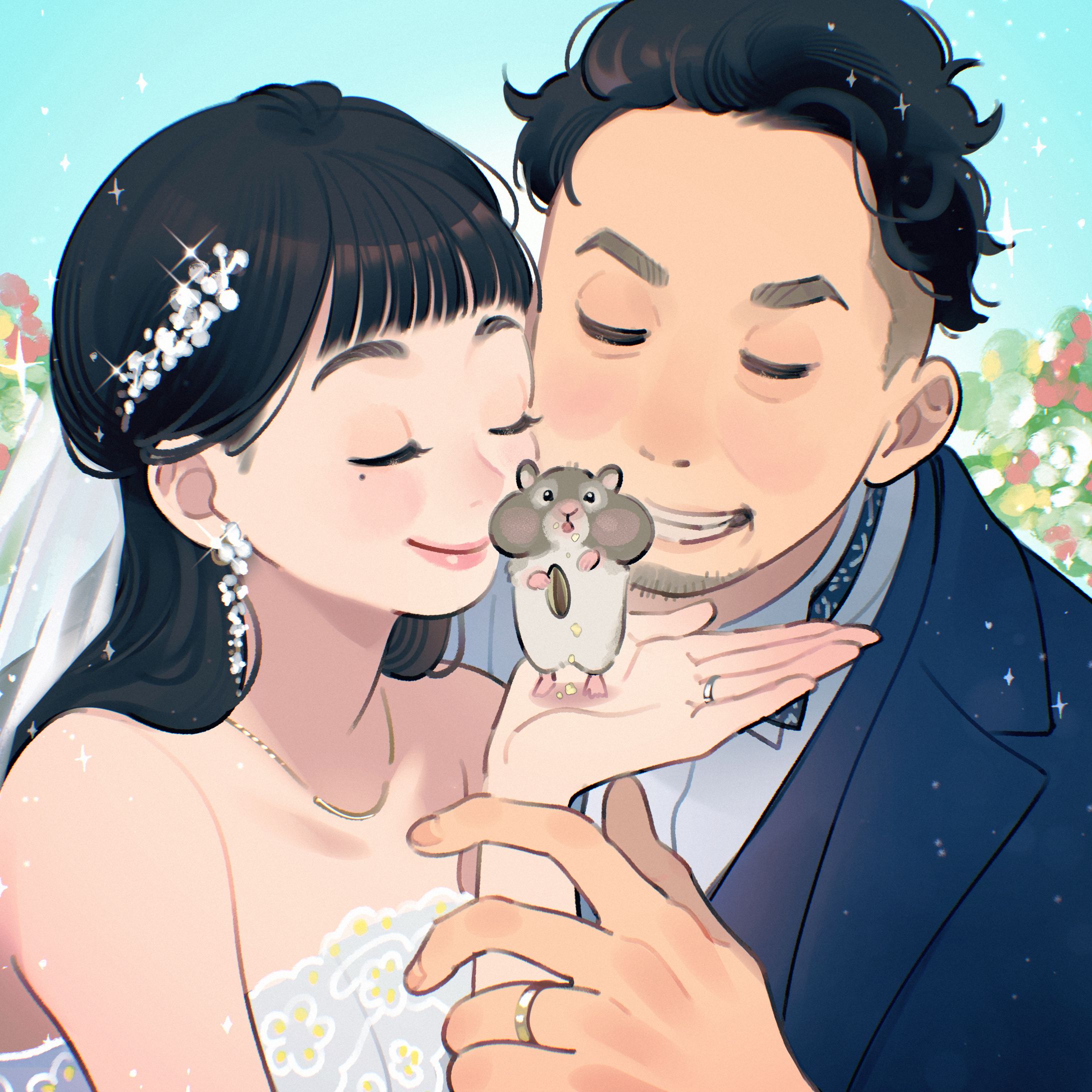 似顔絵イラスト制作-1