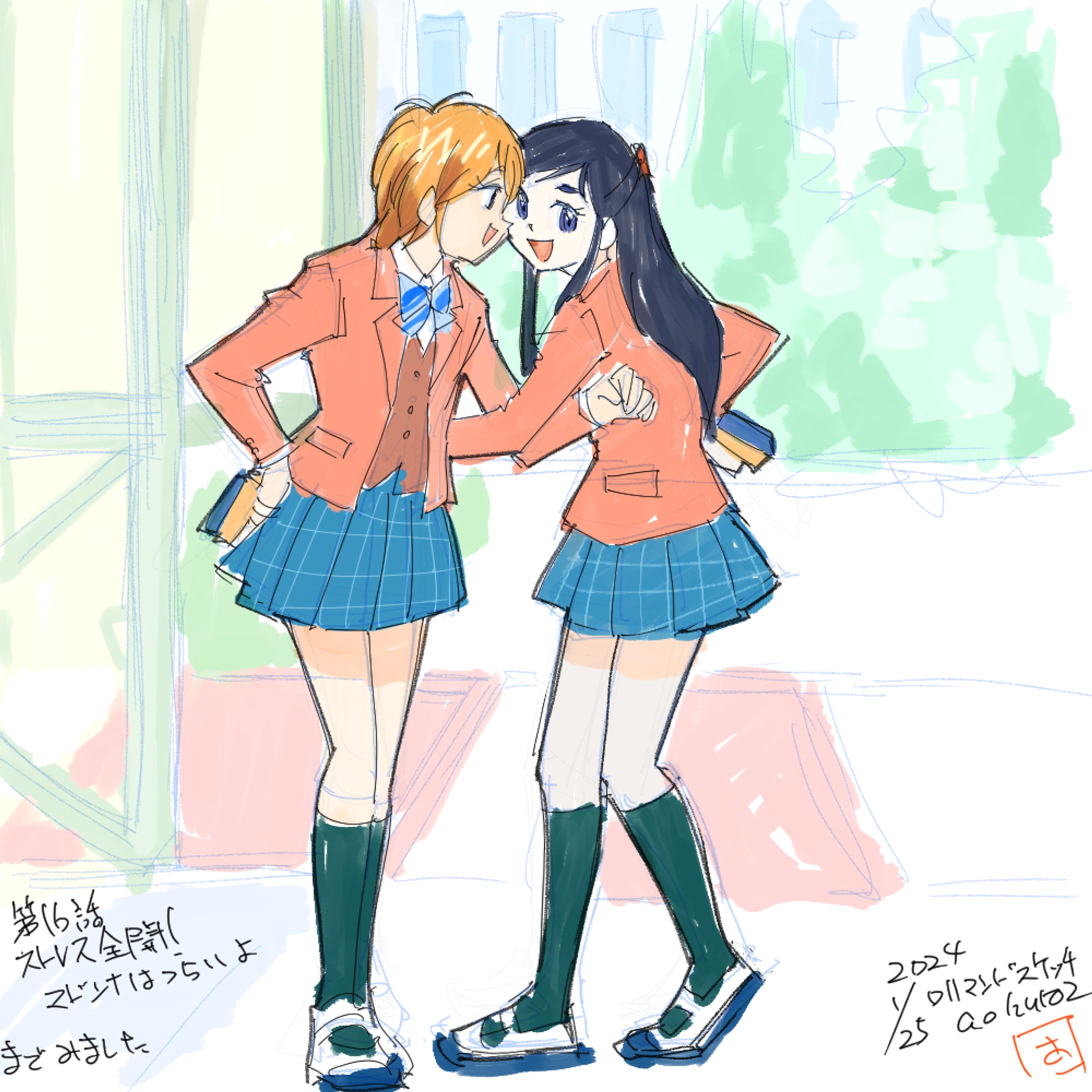 ふたりはプリキュア１６話～２０話各話シーン模写-1