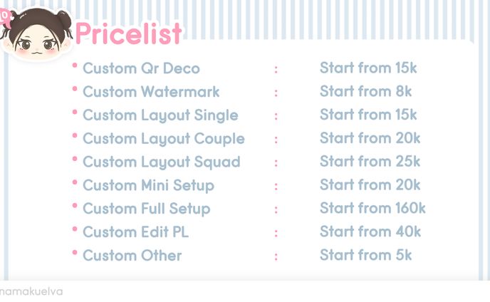 Pricelist