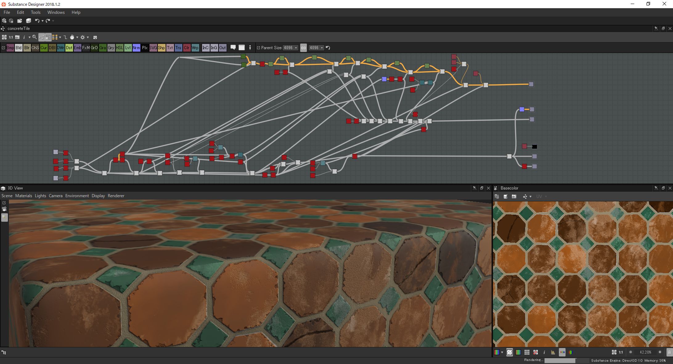 【Substance Designer】Concrete Tile-1