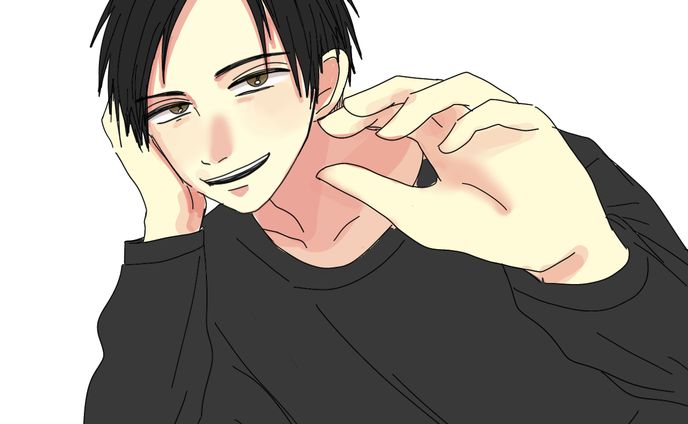 黒髪　男性