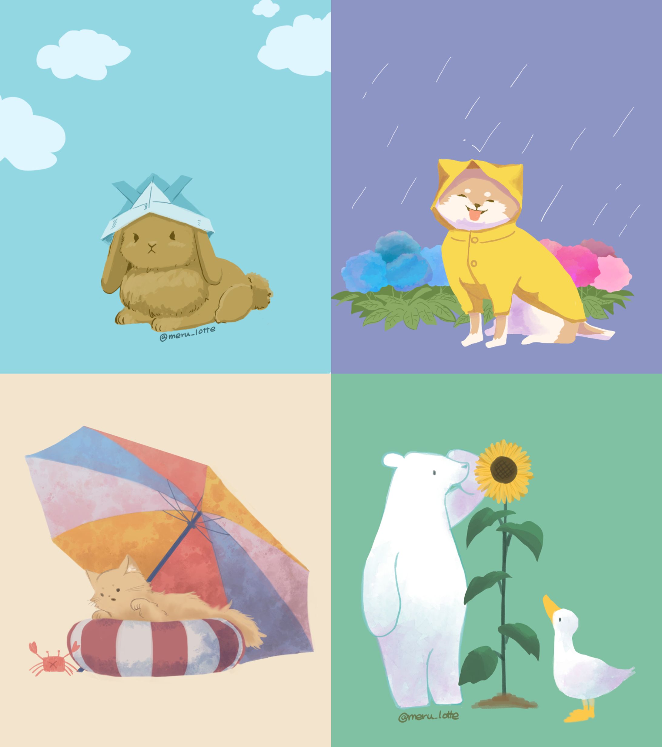 動物イラストまとめ-1