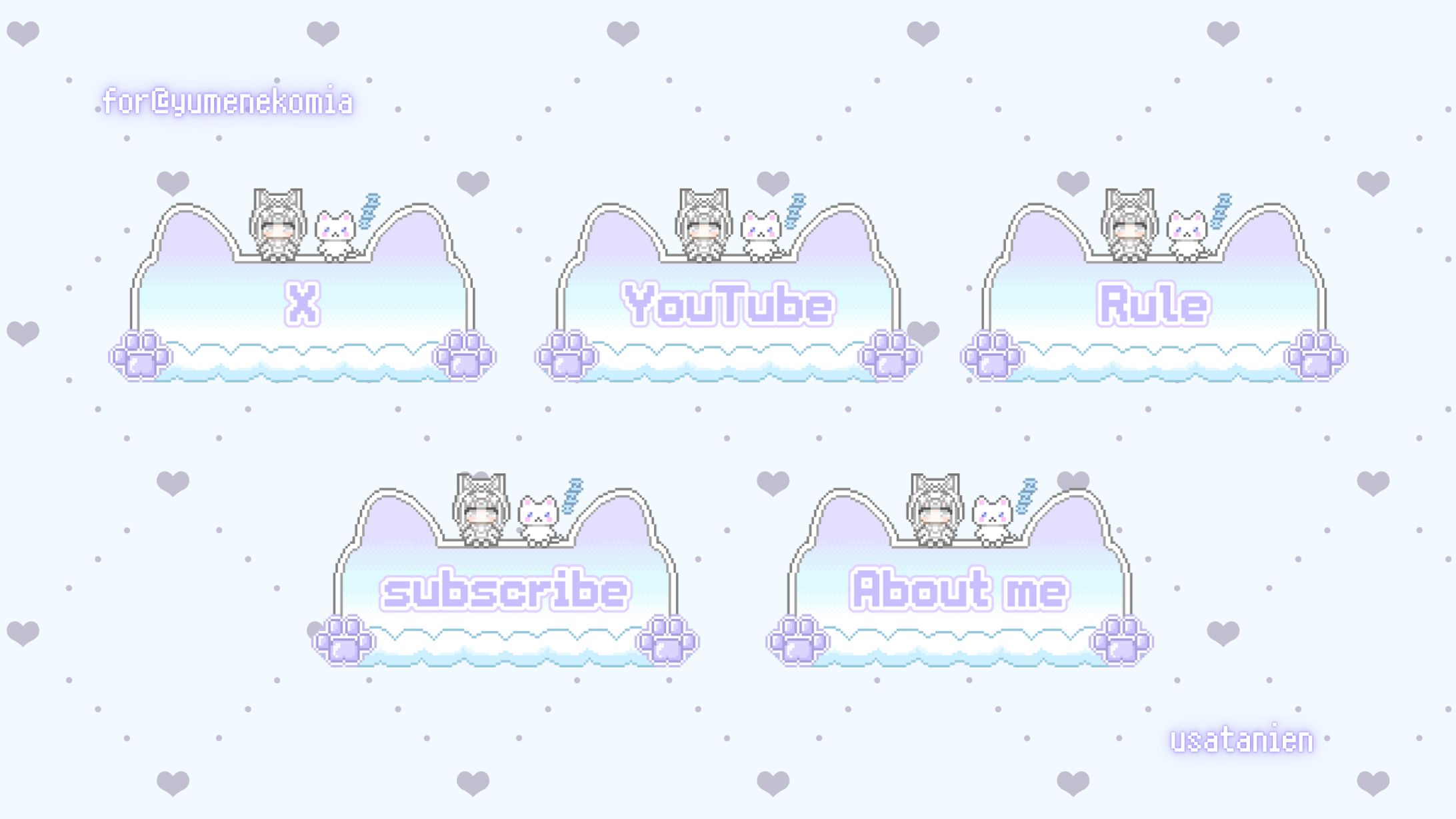 ＜実績公開＞夢猫みあ様　Twitch情報パネル　ご依頼-1