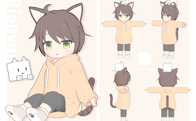 りおにゃん＆寒天ねこ