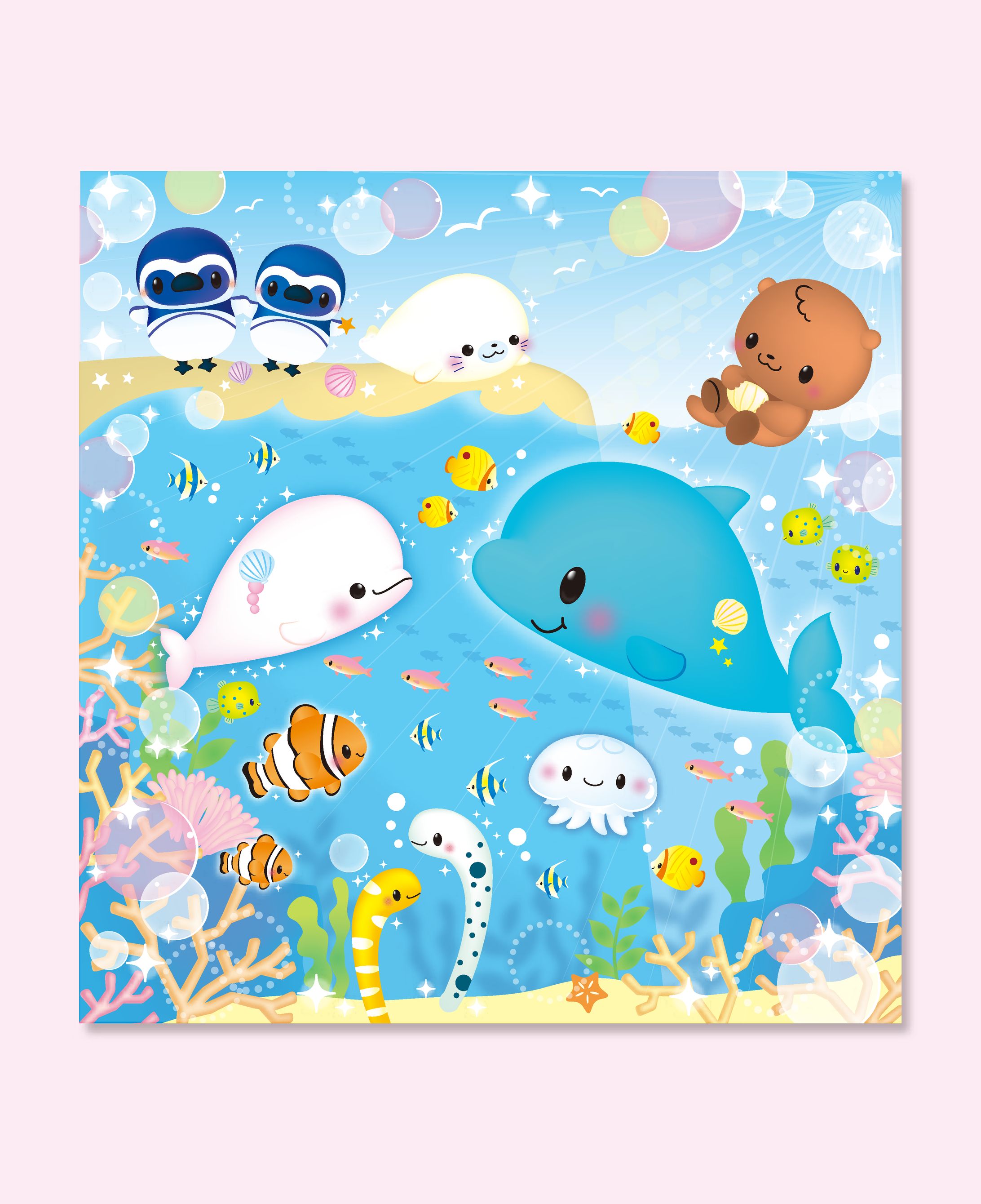 水族館オリジナルグッズ用イラスト-1