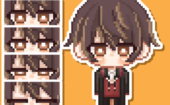 GIFドット絵-るあな