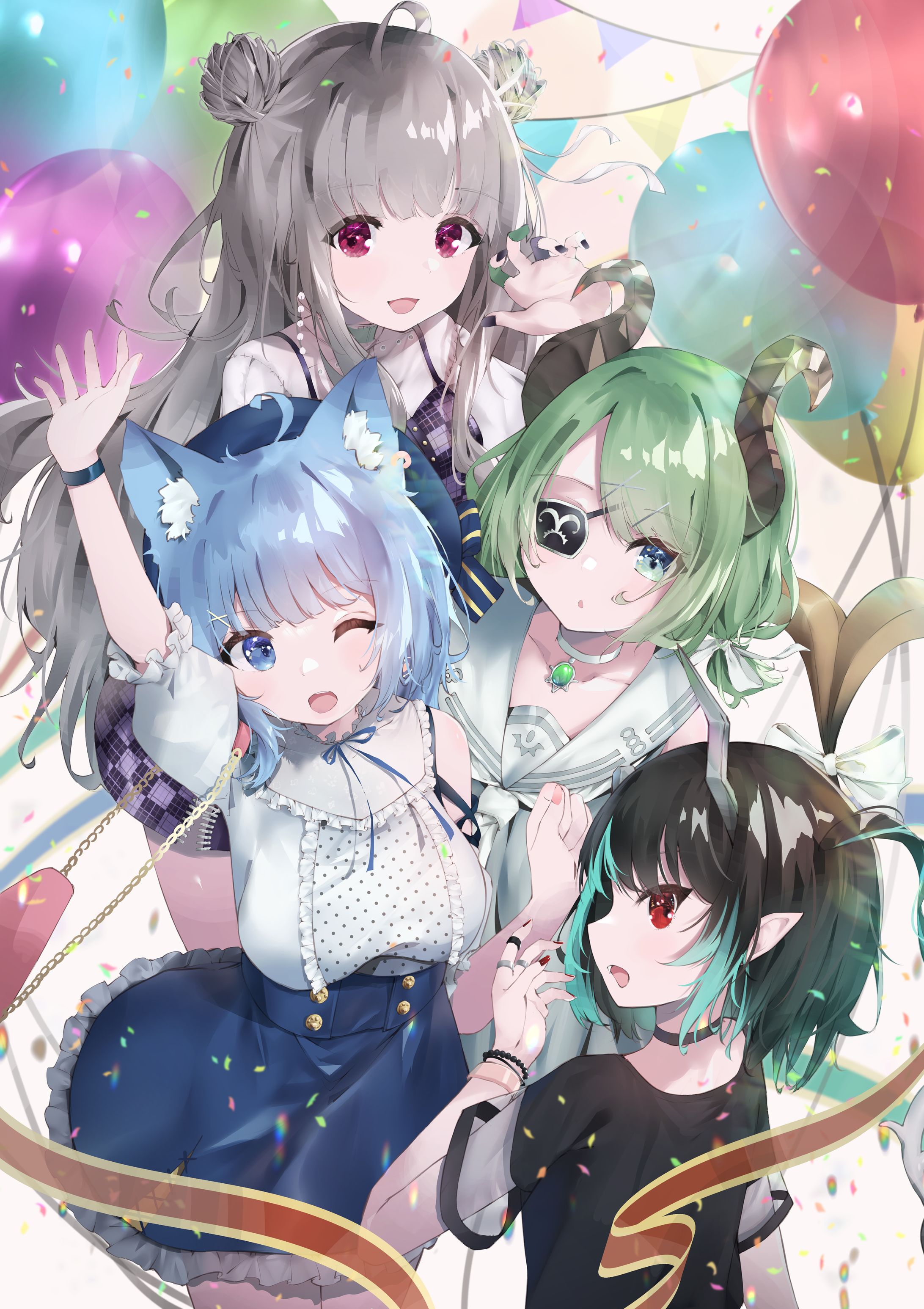 キービシュアルイラスト作成 774 inc. オンリー同人誌即売会『でりしゃす🎶ストーリー２』-1