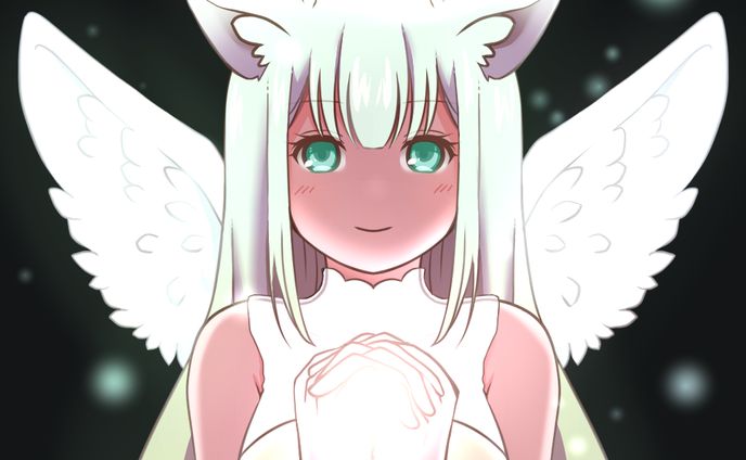 褐色ケモ耳天使