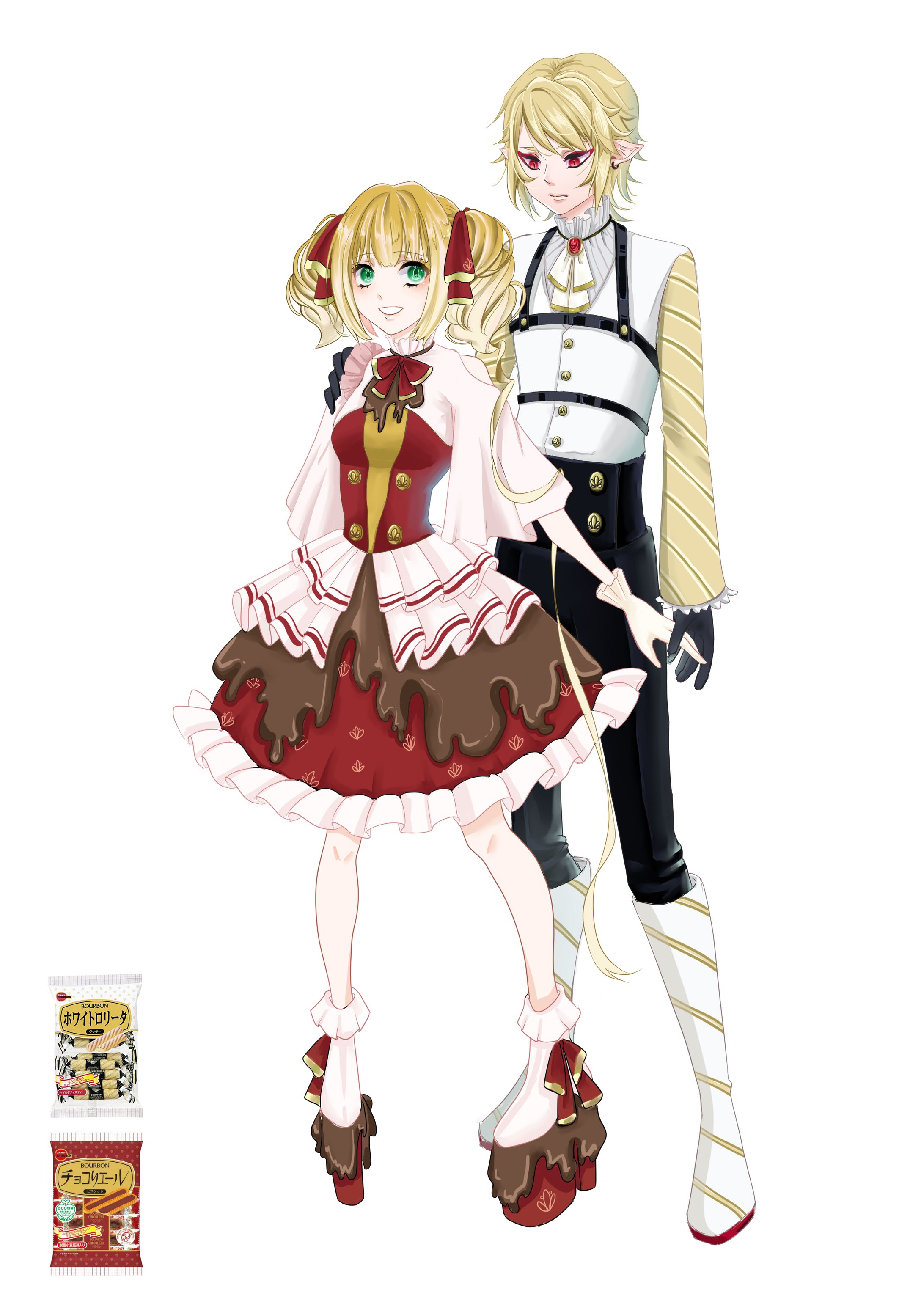 ホワイトロリータ、チョコリエール擬人化-1