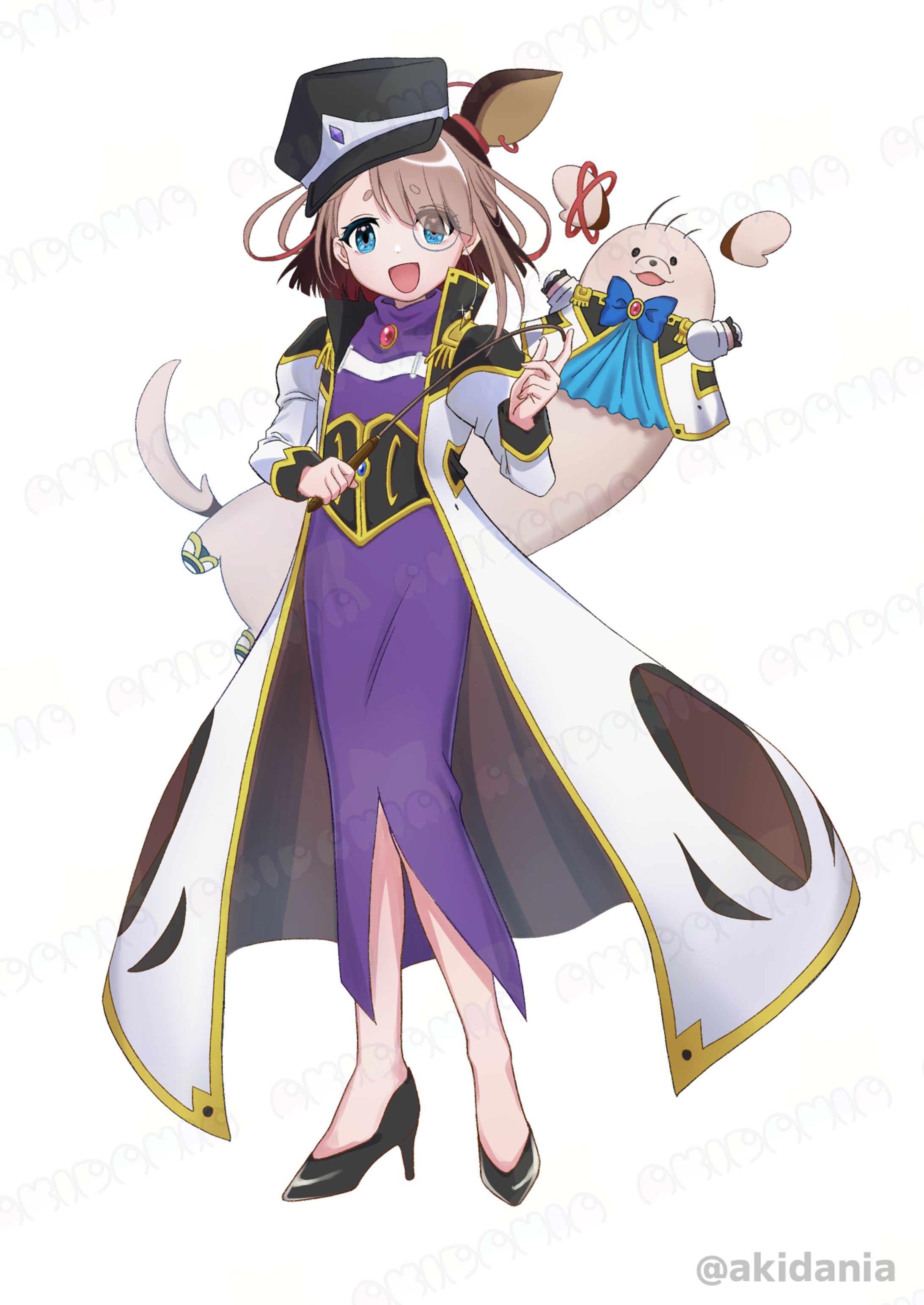 完成立ち絵イラスト【等身】(筆塗り)-1